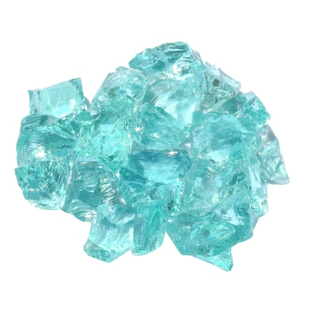 Hiland 30-50mm Landscape Recycled Glass in Aqua LR30-GLASS-AQ